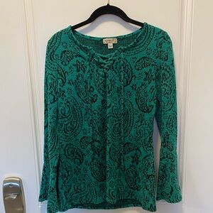 Green and Black One World Live and Let Live Shirt Top